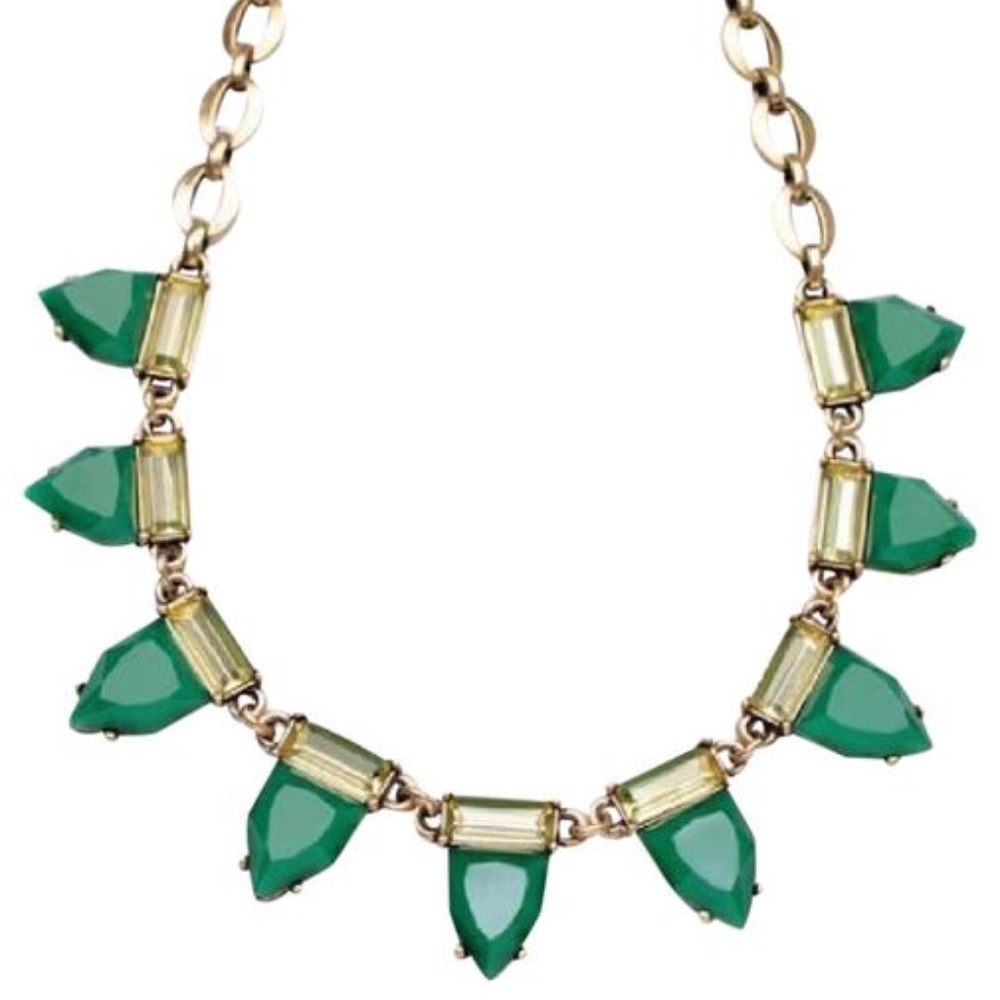 Stella & Dot Eye Candy Emerald Green Necklace